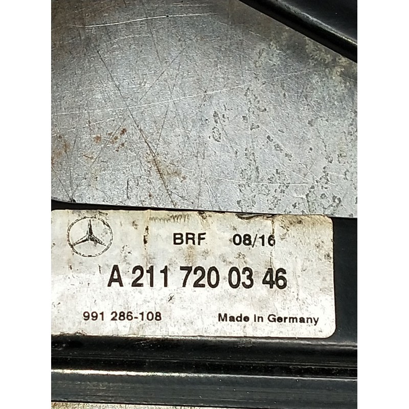 Recambio de elevalunas delantero izquierdo para mercedes-benz clase e (w211) e 220 cdi (211.006) referencia OEM IAM A2117200346 