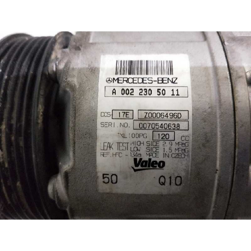 Recambio de compresor aire acondicionado para mercedes clase c (w204) berlina c 200 cdi blueefficiency (204.001) referencia OEM 