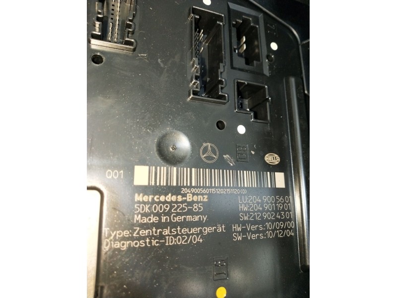 Recambio de caja reles / fusibles para mercedes-benz clase c t-model (s204) c 220 cdi (204.202) referencia OEM IAM 5DK00922585 2