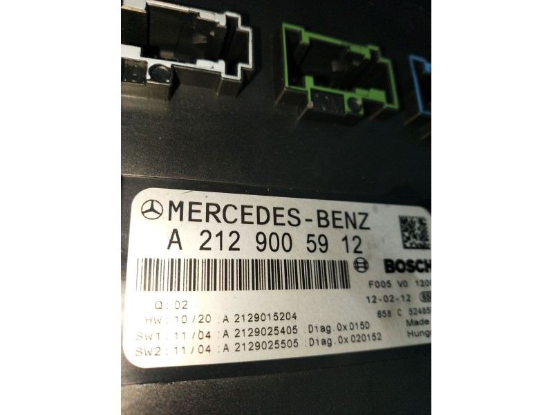 Recambio de caja reles / fusibles para mercedes-benz clase c t-model (s204) c 220 cdi (204.202) referencia OEM IAM A2129005912 A