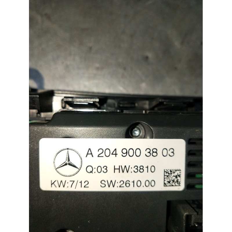 Recambio de mando calefaccion / aire acondicionado para mercedes-benz clase c t-model (s204) c 220 cdi (204.202) referencia OEM 