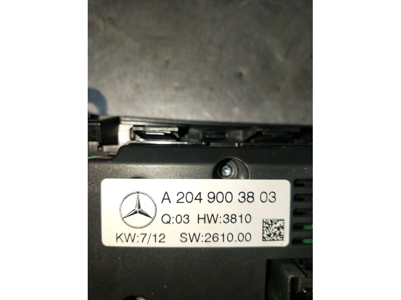 Recambio de mando calefaccion / aire acondicionado para mercedes-benz clase c t-model (s204) c 220 cdi (204.202) referencia OEM 
