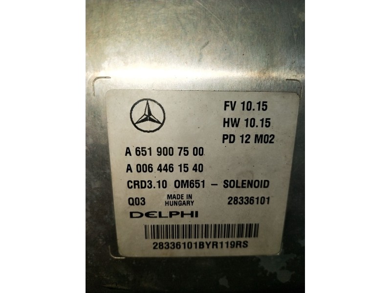 Recambio de centralita motor uce para mercedes-benz clase c t-model (s204) c 220 cdi (204.202) referencia OEM IAM A6519007500 A0