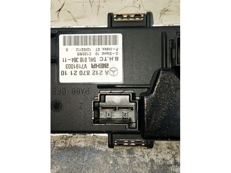 Recambio de resistencia calefaccion para mercedes-benz clase c t-model (s204) c 220 cdi (204.202) referencia OEM IAM A2128702110