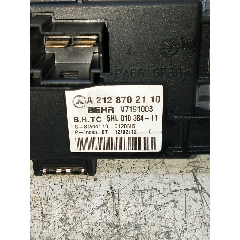 Recambio de resistencia calefaccion para mercedes-benz clase c t-model (s204) c 220 cdi (204.202) referencia OEM IAM A2128702110
