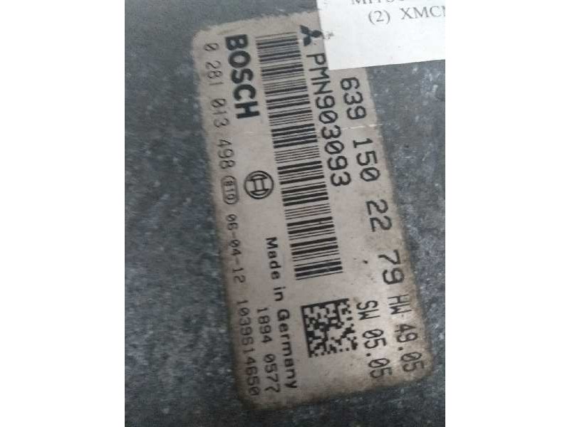Recambio de centralita motor uce para mitsubishi colt berlina 3 (cz) 1.5 di-d cat referencia OEM IAM 0281013498 PMN903093 639150
