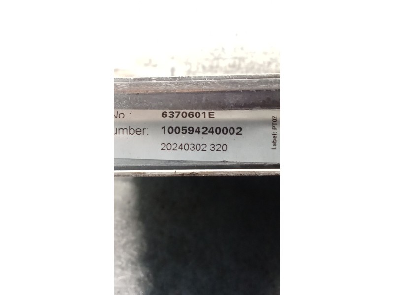 Recambio de radiador agua para peugeot 307 sw (3h) 1.6 hdi 110 referencia OEM IAM 6370601E  