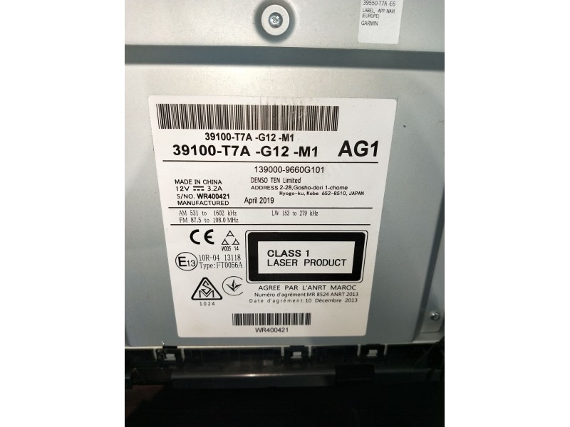 Recambio de pantalla multifuncion para honda hr-v (ru) 1.5 i-vtec (ru1) referencia OEM IAM 39100T7AG12M1 1390009660G101 