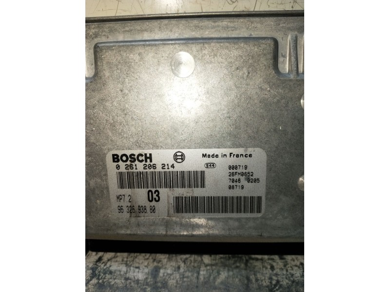 Recambio de centralita motor uce para citroën xsara (n1) 1.6 i referencia OEM IAM 0261206214 9632693880 26FM0652