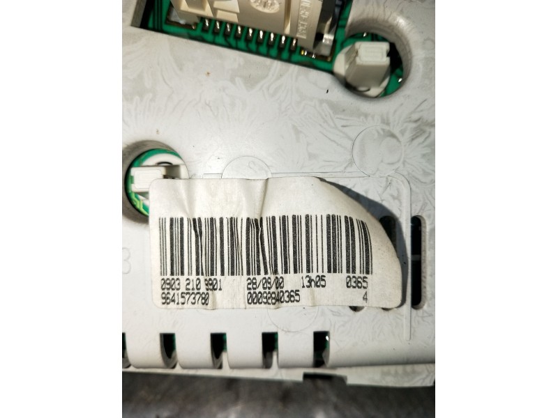 Recambio de cuadro instrumentos para peugeot 206 hatchback (2a/c) 1.4 i referencia OEM IAM 9641573780 09032109901 00092840365