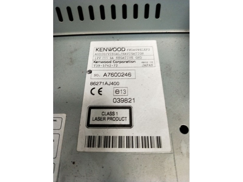 Recambio de sistema audio / radio cd para subaru legacy v (bm) 2.0 d awd (bmd) referencia OEM IAM Y39574272 A7600246 