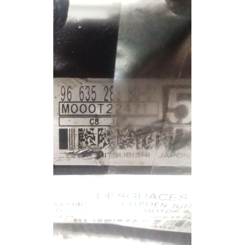 Recambio de motor arranque para citroën jumpy ii furgoneta 1.6 hdi 90 16v referencia OEM IAM 966352888001  