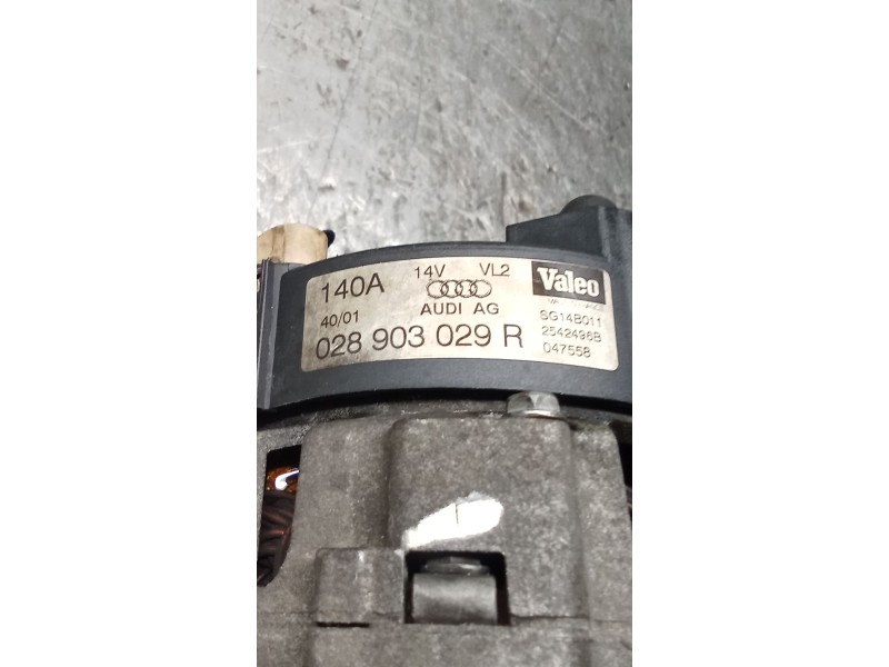 Recambio de alternador para audi a4 b6 (8e2) 1.9 tdi referencia OEM IAM 028903029R  140A