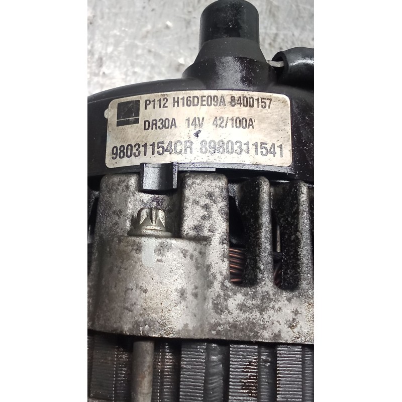 Recambio de alternador para opel astra h gtc (a04) 1.7 cdti (l08) referencia OEM IAM 98031154CR 8980311541 100A
