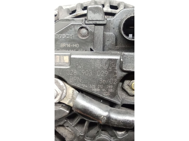 Recambio de alternador para audi a4 b6 (8e2) 1.9 tdi referencia OEM IAM 028903029Q 0124525010 140A