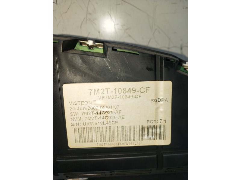 Recambio de cuadro instrumentos para ford mondeo iv (ba7) 2.0 tdci referencia OEM IAM 7M2T10849CF  
