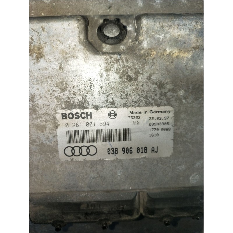 Recambio de centralita motor uce para audi a3 (8l1) 1.9 tdi referencia OEM IAM 0281001694 038906018AJ 28SA3306