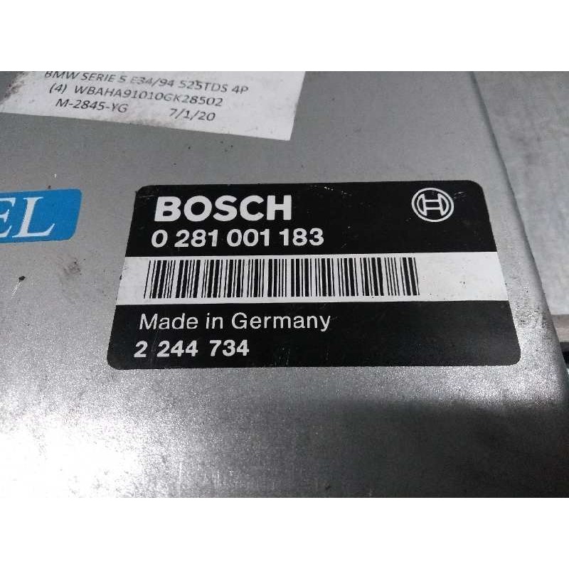 Recambio de centralita motor uce para bmw serie 5 berlina (e34) 525tds referencia OEM IAM 0281001183 2244734 22456755E4