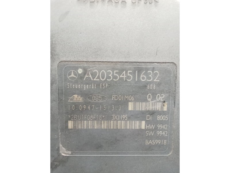 Recambio de abs para mercedes-benz clase c (w203) c 200 kompressor (203.045) referencia OEM IAM A2035451632 10094715133 