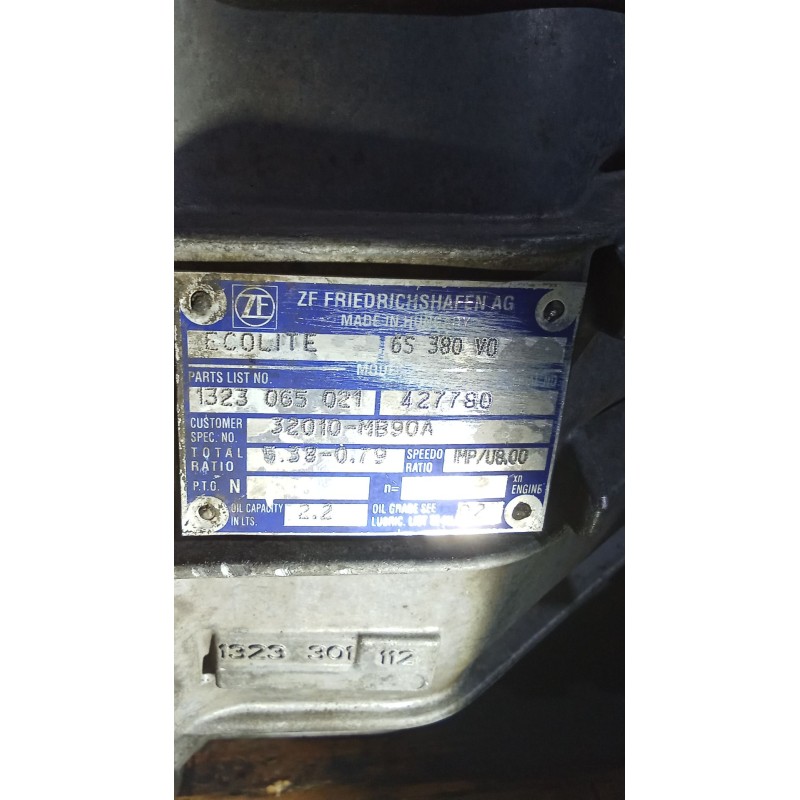 Recambio de caja cambios para nissan cabstar 09.06 3.0 diesel referencia OEM IAM 6S 380 V0 5V 1323065021 427780