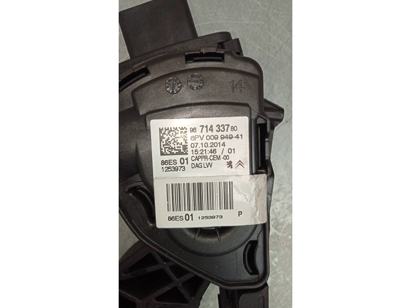 Recambio de potenciometro pedal para peugeot 2008 (--.2013) allure referencia OEM IAM 9671433780  