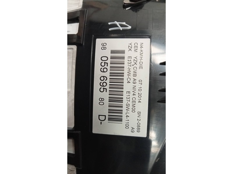 Recambio de cuadro instrumentos para peugeot 2008 (--.2013) allure referencia OEM IAM 9805969580  