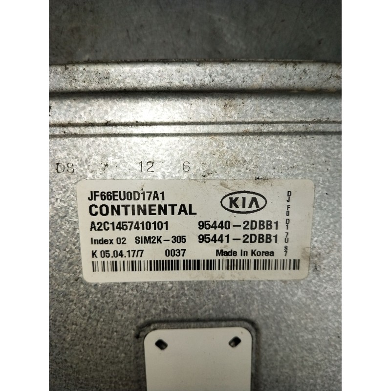 Recambio de centralita motor uce para kia optima (jf) 1.7 crdi referencia OEM IAM A2C1457410101 954402DBB1 954412DBB1 JF66EU0D17