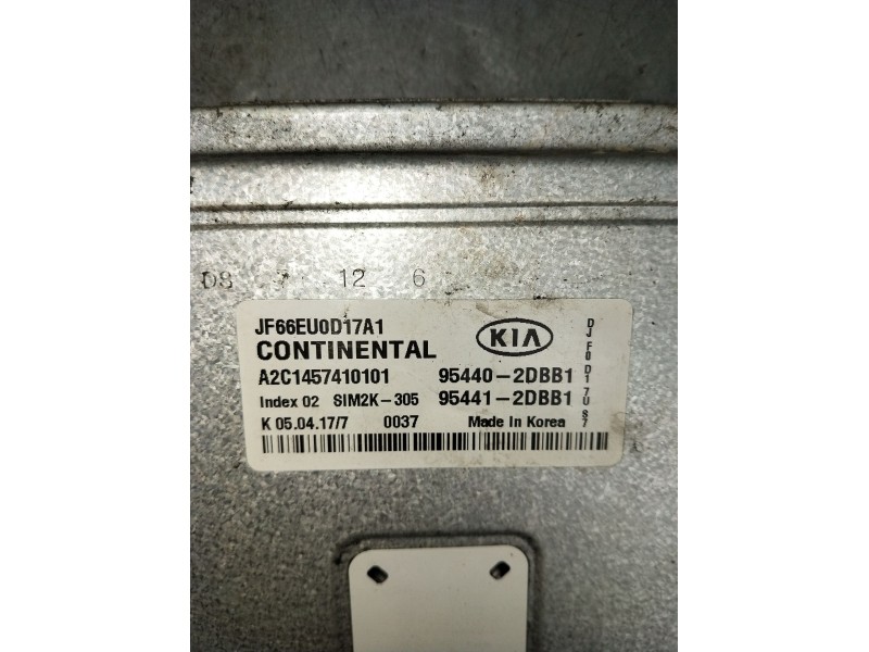 Recambio de centralita motor uce para kia optima (jf) 1.7 crdi referencia OEM IAM A2C1457410101 954402DBB1 954412DBB1 JF66EU0D17