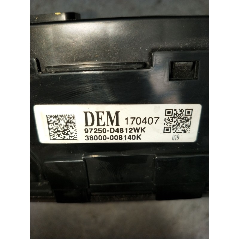 Recambio de mando calefaccion / aire acondicionado para kia optima (jf) 1.7 crdi referencia OEM IAM 97250D4812WK 3800000140K 