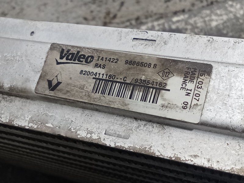 Recambio de intercooler para opel vivaro a furgoneta (x83) 2.0 cdti (f7) referencia OEM IAM 8200411160C 9358 