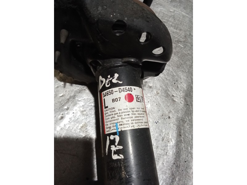 Recambio de amortiguador delantero izquierdo para kia optima (jf) 1.7 crdi referencia OEM IAM 54650D4540  