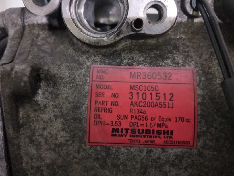 Recambio de compresor aire acondicionado para mitsubishi montero sport (k90) referencia OEM IAM MSC105C MR360532 AKC200A551J