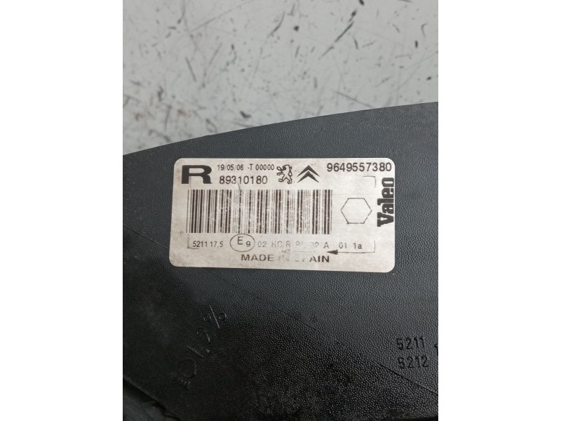 Recambio de faro derecho para citroën xsara picasso (n68) 1.6 hdi referencia OEM IAM 9649557380 89310180 