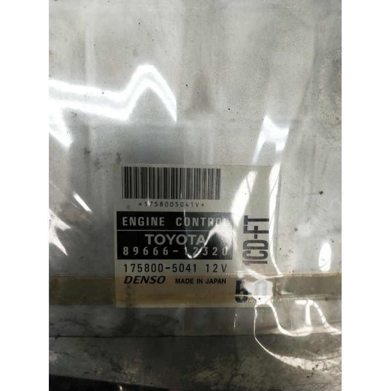 Recambio de centralita motor uce para toyota corolla liftback (_e11_) 2.0 d-4d (cde110_) referencia OEM IAM 1758005041 896661232