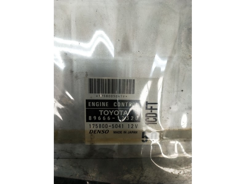 Recambio de centralita motor uce para toyota corolla liftback (_e11_) 2.0 d-4d (cde110_) referencia OEM IAM 1758005041 896661232