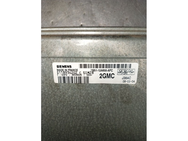 Recambio de centralita motor uce para ford focus ii (da_, hcp, dp) 1.6 referencia OEM IAM 7M5112A650AFC S118934202C 