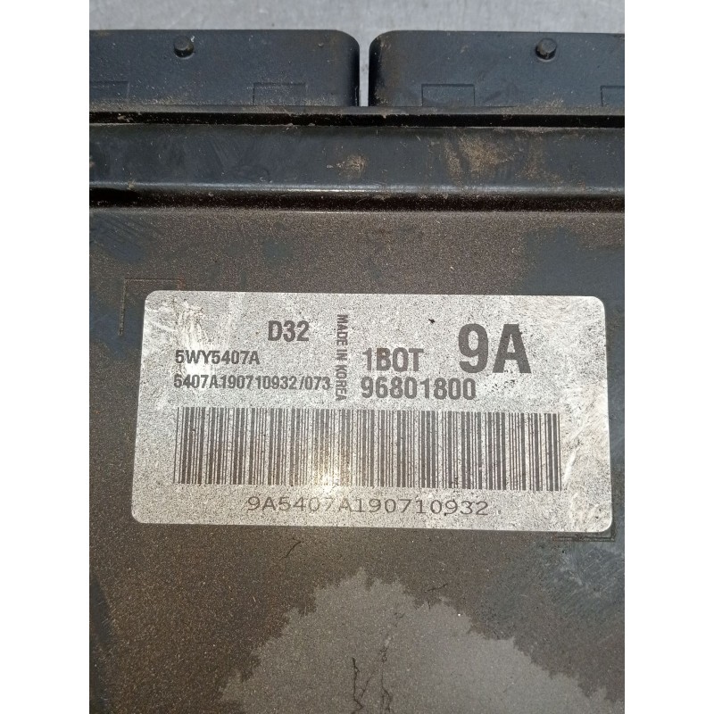 Recambio de centralita motor uce para chevrolet matiz (m200, m250) 0.8 referencia OEM IAM 5WY5407A 96801800 9A5407A190