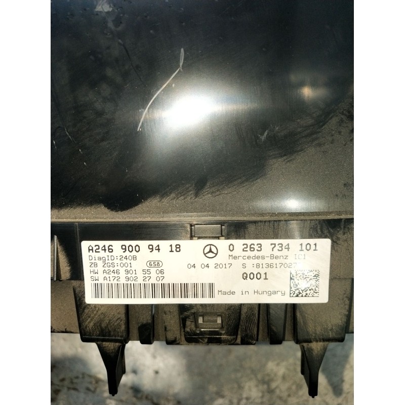 Recambio de cuadro instrumentos para mercedes-benz clase b sports tourer (w246, w242) b 180 cdi / d (246.212) referencia OEM IAM