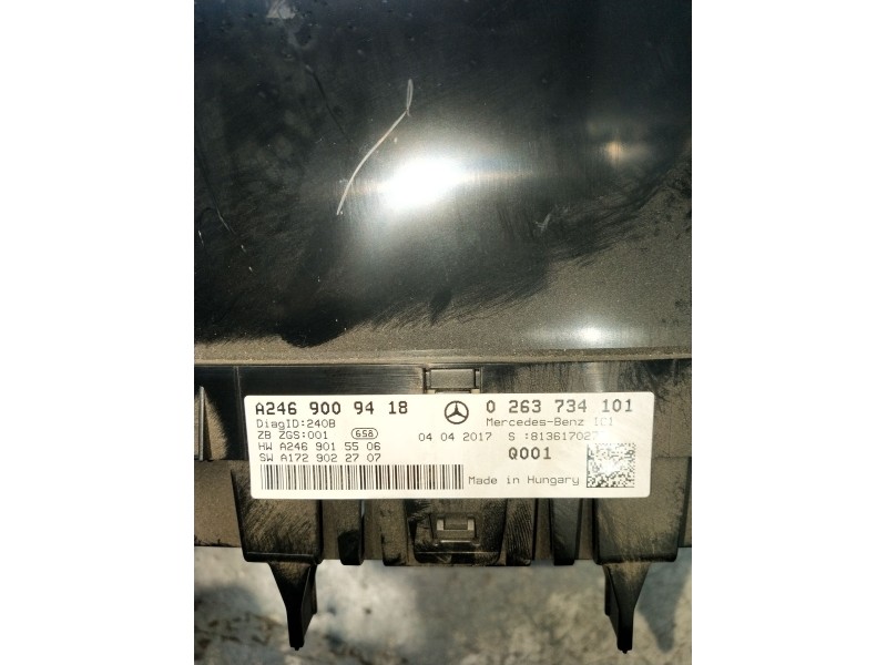 Recambio de cuadro instrumentos para mercedes-benz clase b sports tourer (w246, w242) b 180 cdi / d (246.212) referencia OEM IAM