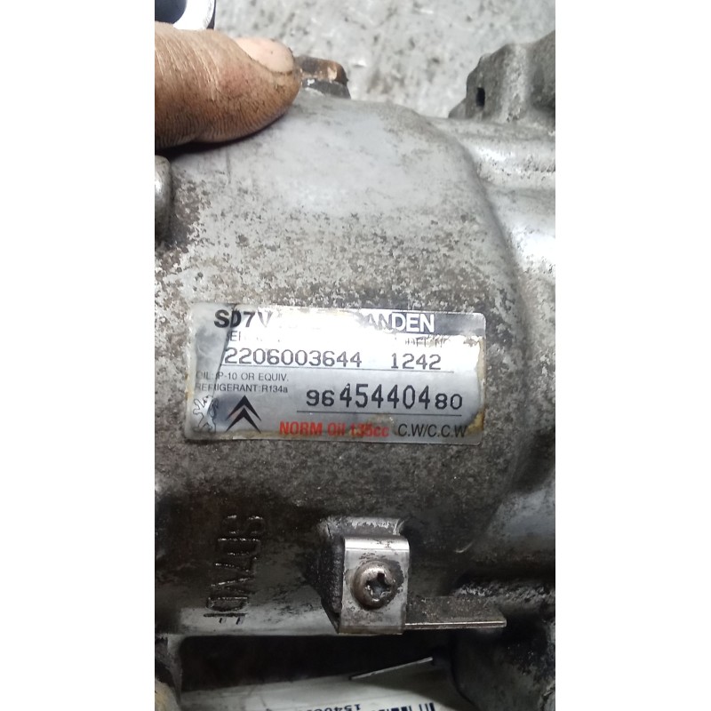 Recambio de compresor aire acondicionado para citroën xsara picasso (n68) 1.6 hdi referencia OEM IAM 9645440480  