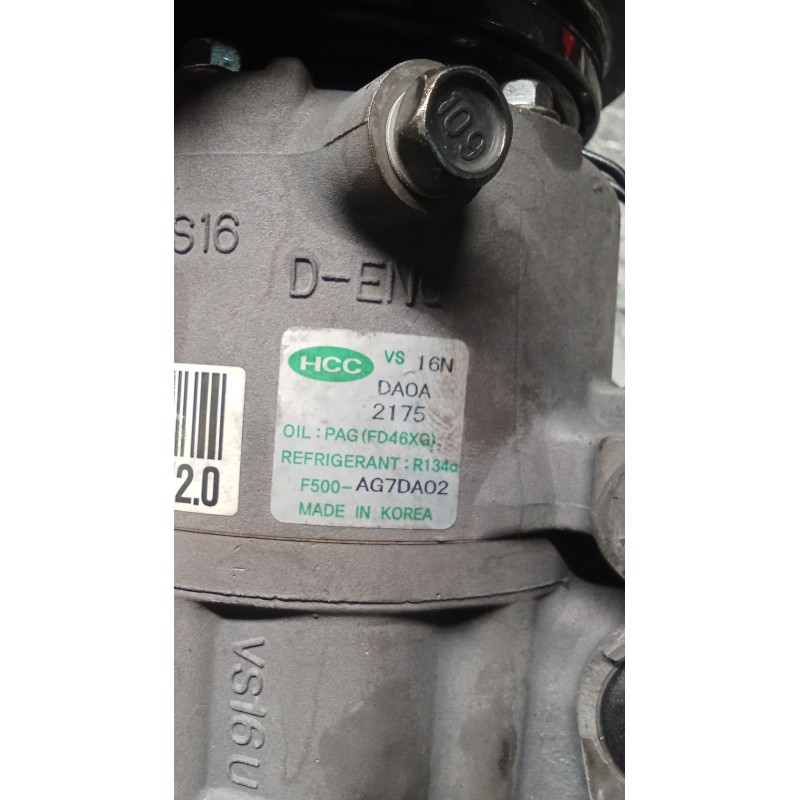 Recambio de compresor aire acondicionado para kia pro cee´d (ed) 2.0 crdi 140 referencia OEM IAM AG7DA02  