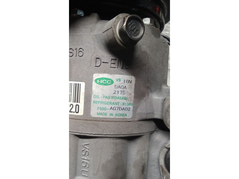 Recambio de compresor aire acondicionado para kia pro cee´d (ed) 2.0 crdi 140 referencia OEM IAM AG7DA02  