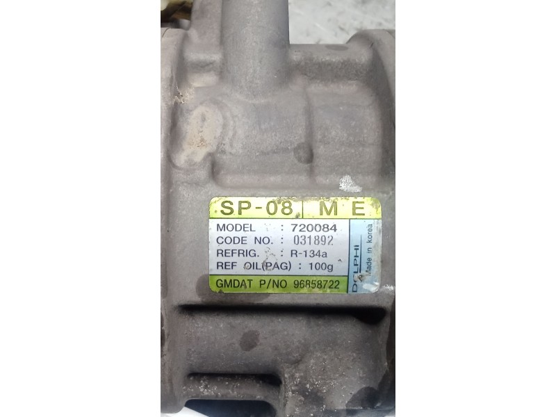 Recambio de compresor aire acondicionado para chevrolet matiz (m200, m250) 0.8 referencia OEM IAM 720084 031892 