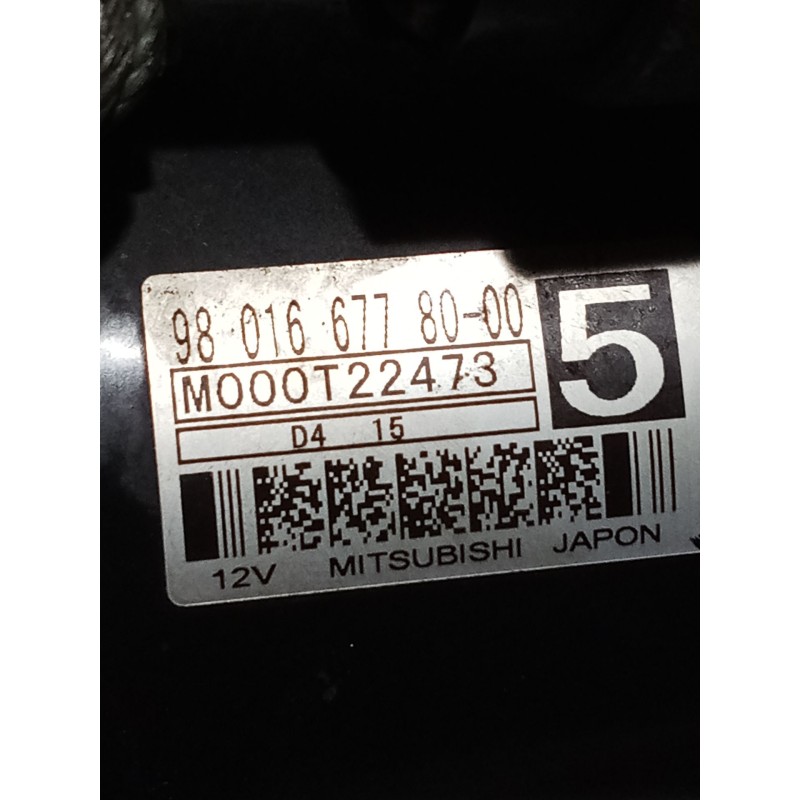 Recambio de motor arranque para peugeot 208 i (ca_, cc_) 1.4 hdi referencia OEM IAM 9801667780 M000T22473 