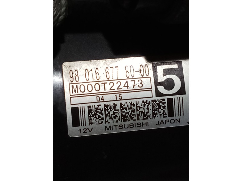 Recambio de motor arranque para peugeot 208 i (ca_, cc_) 1.4 hdi referencia OEM IAM 9801667780 M000T22473 