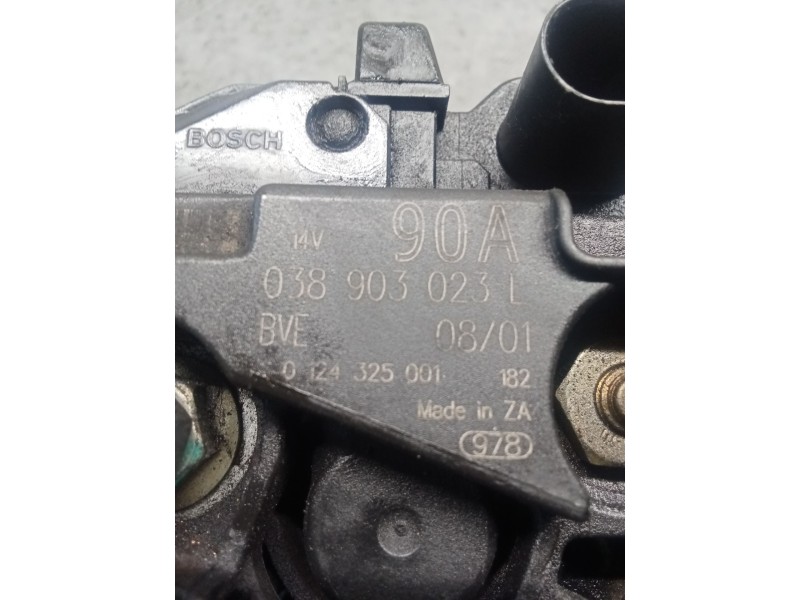 Recambio de alternador para seat ibiza ii (6k1) 1.9 tdi referencia OEM IAM 038903023 0124325001 90A