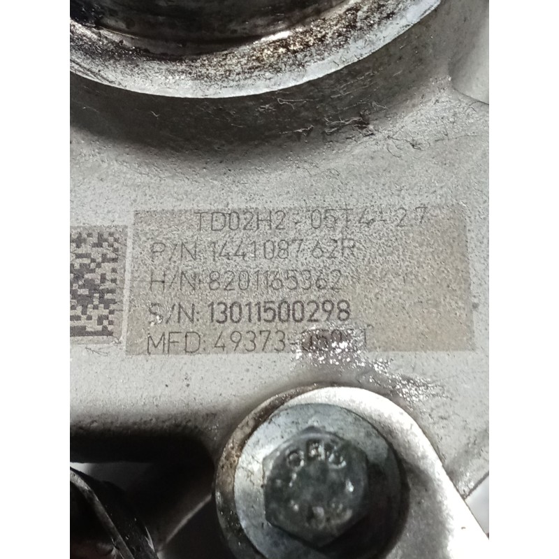 Recambio de turbocompresor para renault megane iii coupé (dz0/1_) 1.2 tce (dz2b, dz11) referencia OEM IAM 8201165362 144108762R 