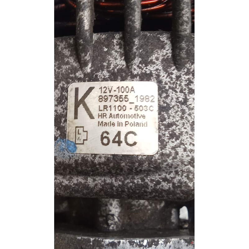 Recambio de alternador para opel meriva a monospace (x03) 1.7 cdti (e75) referencia OEM IAM 8973551982 LR1100503C 100A DEPRESOR 