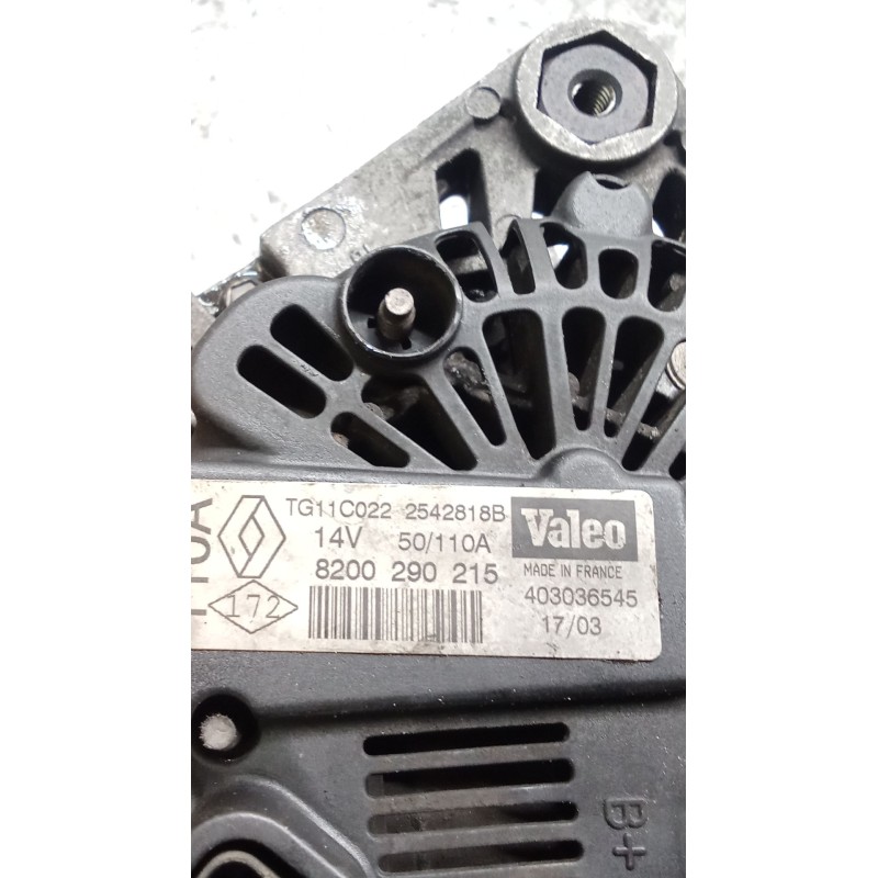 Recambio de alternador para renault megane ii (bm0/1_, cm0/1_) 1.9 dci (bm0g, cm0g) referencia OEM IAM 8200290215 TG11C022 25428