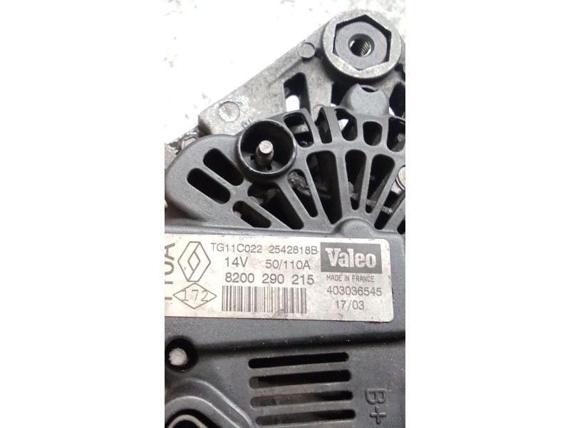 Recambio de alternador para renault megane ii (bm0/1_, cm0/1_) 1.9 dci (bm0g, cm0g) referencia OEM IAM 8200290215 TG11C022 25428